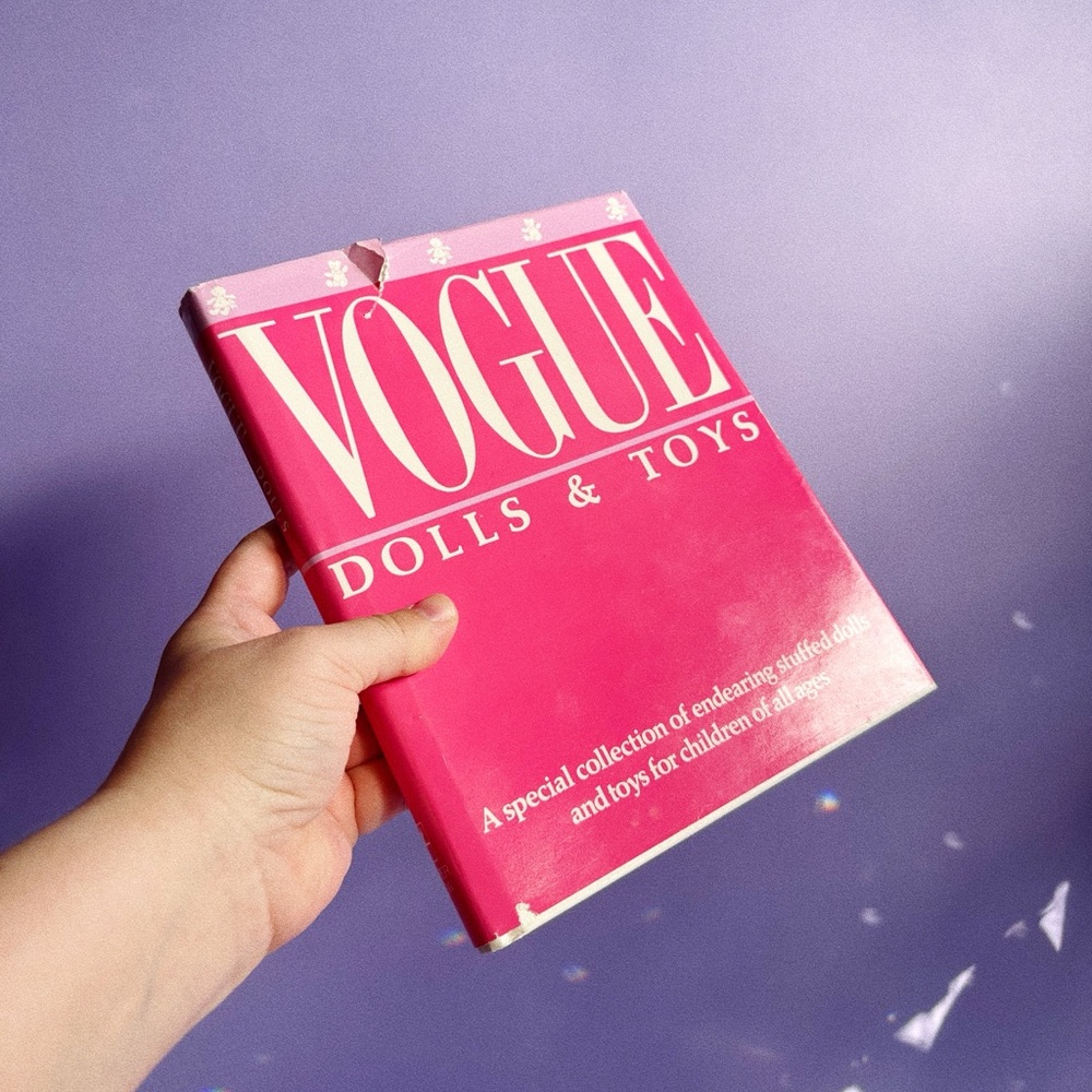 Vogue Dolls & Toys Hardcover Book - Hot Pink & White